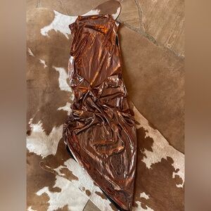 Shiny Copper Dress